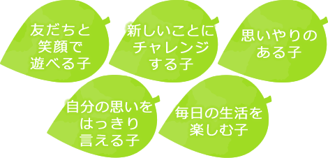 友だちと仲良く遊ぶ子